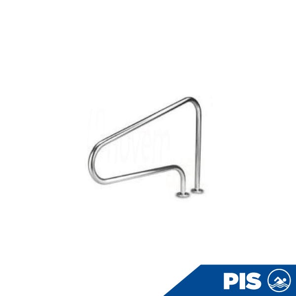 PASAMANOS SENCILLO 48" ACERO INOX. TIPO NARIZ EXTENDIDA