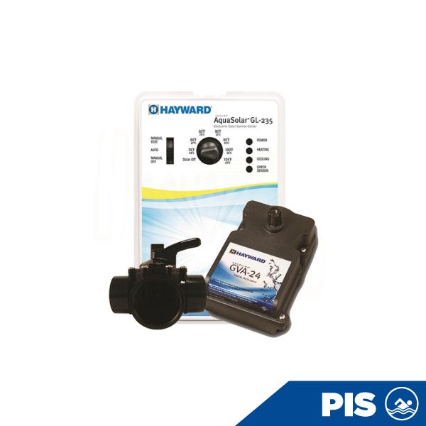 SISTEMA SOLAR AQUASOLAR HAYWARD CON VALVULA, ACTUADOR Y SENSORES