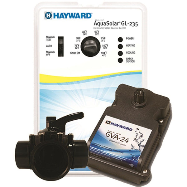 SISTEMA SOLAR AQUASOLAR HAYWARD CON VALVULA, ACTUADOR Y SENSORES