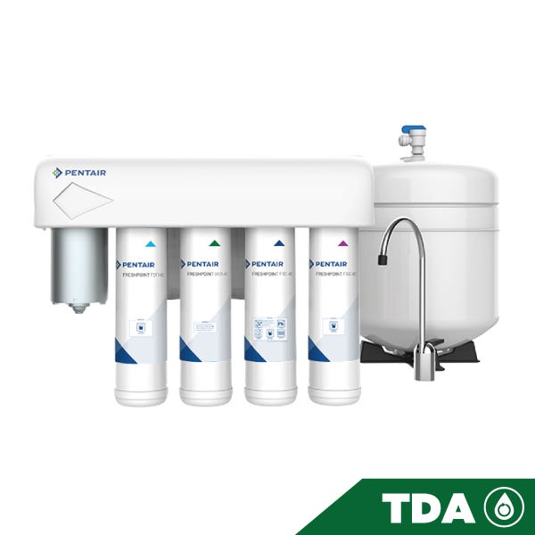 OSMOSIS INVERSA FRESHPOINT GRO-475BP, 4 ETAPAS, 75GPD CON BOMBA
