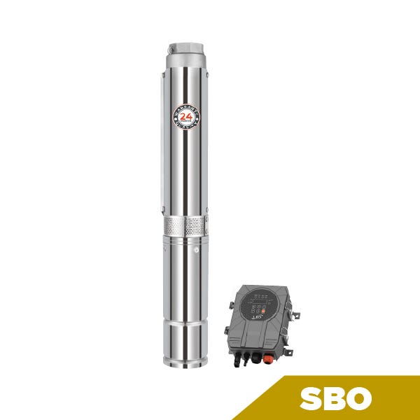 MOTOBOMBA SUMERGIBLE 3" LEO DC 750W 48V SST 9 GPM@200FT CON CONTROLADOR