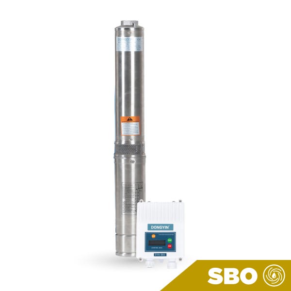 BOMBA PP3'' COMPLETA DONGYIN 1/3HP 6 ETAPAS 1/60/127V CON CAJA DE CONTROL