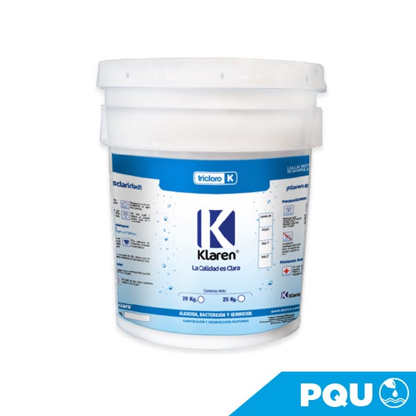 TRICLORO TABLETA 1" KLAREN ENV. 25 KGS.