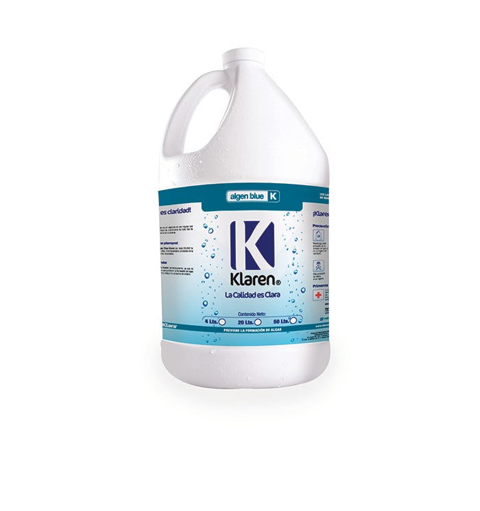 ALGICIDA ALGEN BLUE, ENVASE DE 4 LTS