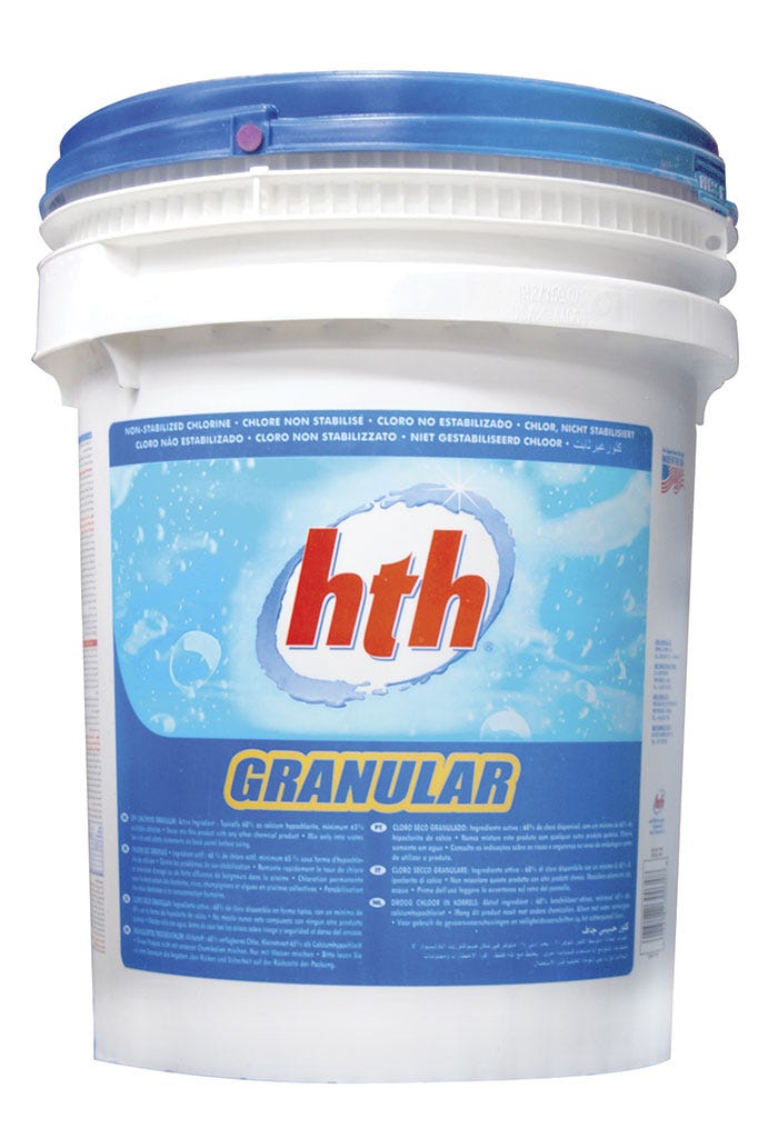 HIPOCLORITO DE CALCIO HTH, GRANULAR, AL 68%, ENV 45 KG