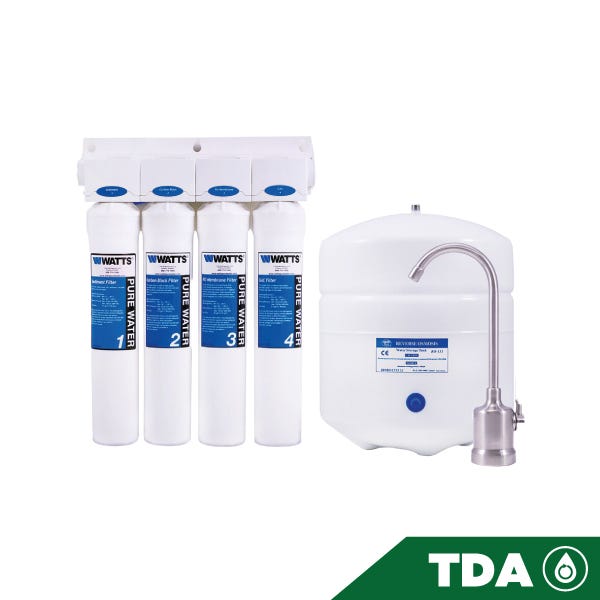 SISTEMA DE OSMOSIS INVERSA 60 GPD 4 ETAPAS KWIK-CHANGE