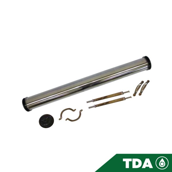 PORTAMEMBRANA AQUEX 4X40 ACERO INOX 1/2"PERM 3/4"CONCEN