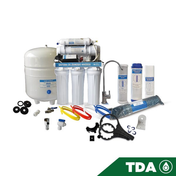 OSMOSIS INVERSA AQUEX 100 GPD, 5 ETAPAS, CON BOMBA