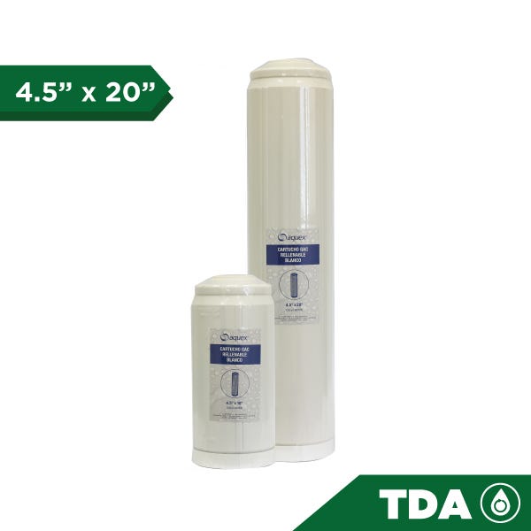 CARTUCHO RELLENABLE 4.5" X 20" BLANCO