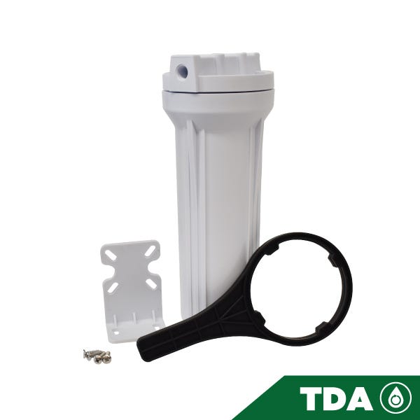 PORTACARTUCHO BLANCO # 10 EN 1/4", SIN PURGADOR