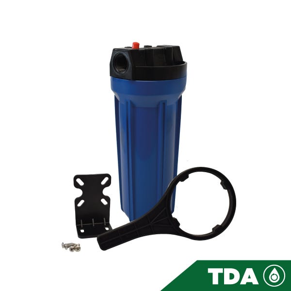 PORTACARTUCHO AZUL # 10 EN 3/4", CON PURGADOR
