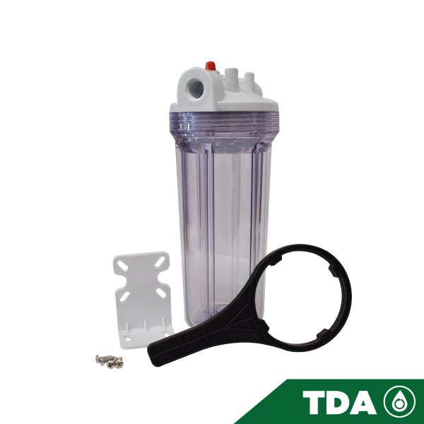 PORTACARTUCHO CLARO # 10 EN 1/2", CON PURGADOR