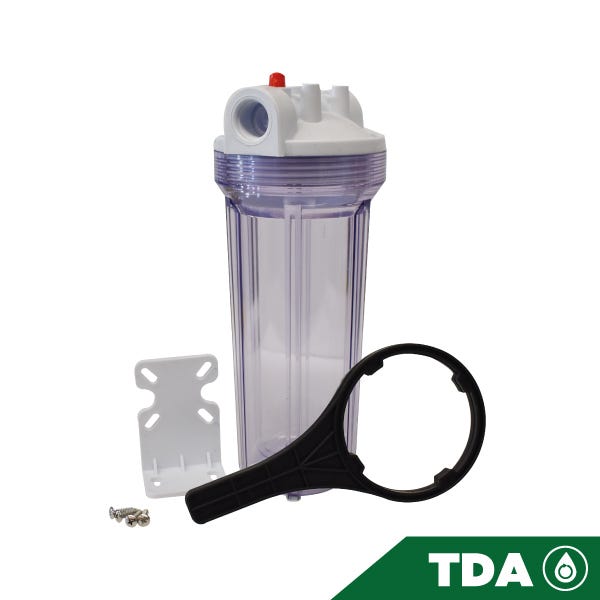 PORTACARTUCHO CLARO # 10 EN 3/4", CON PURGADOR