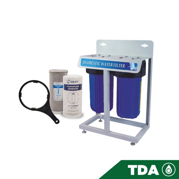 SISTEMA FILTRACION 2 ETAPAS PORTAFILTROS 10"BB