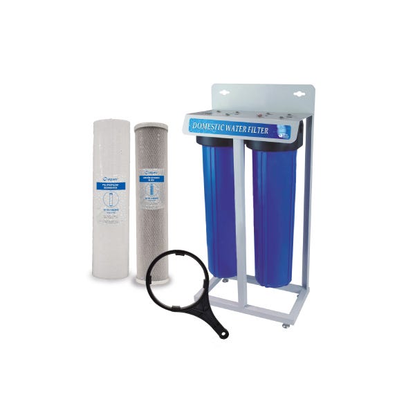 SISTEMA FILTRACION 2 ETAPAS PORTAFILTROS 20