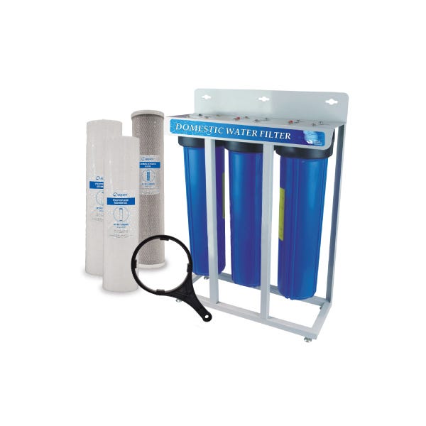 SISTEMA FILTRACION 3 ETAPAS PORTAFILTROS 20