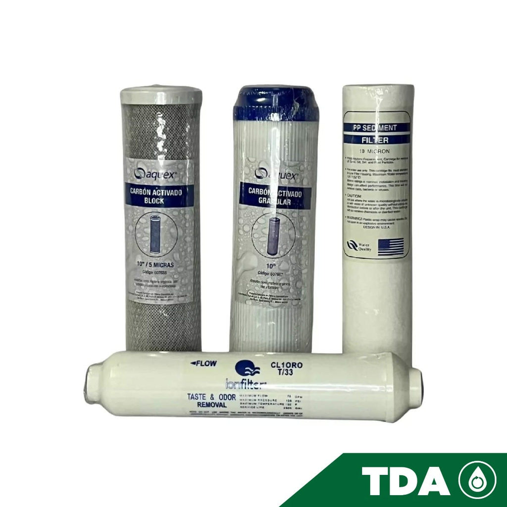 KIT-4 CARTUCHOS PP-10,GAC-10,CTO-10,T-33
