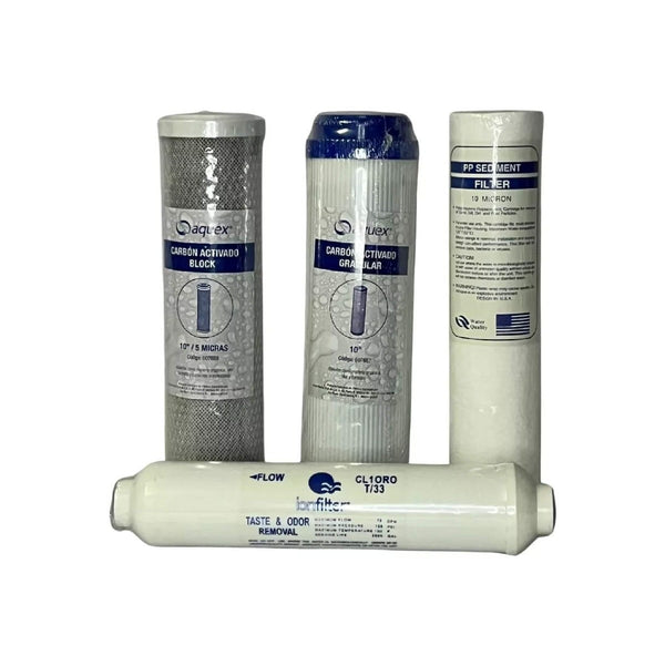 KIT-4 CARTUCHOS PP-10,GAC-10,CTO-10,T-33