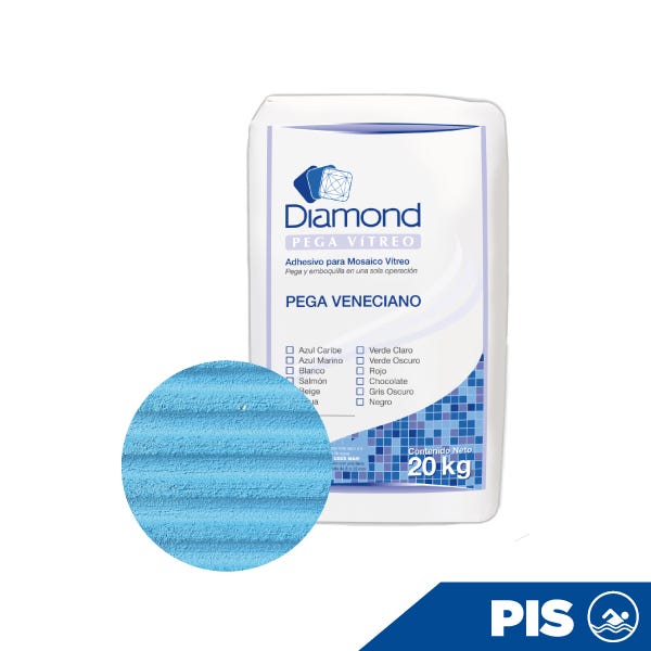 PEGAMENTO AZUL CARIBE PARA MOSAICO BULTO DE 20 KG