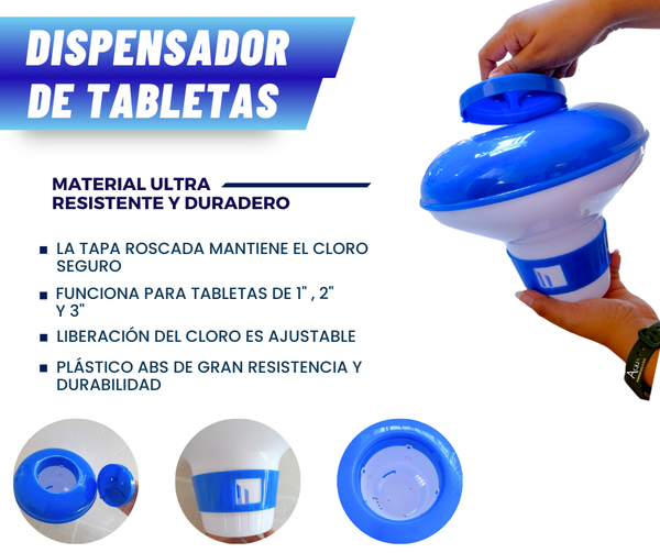 12 Flotador De Tabletas De Alberca Dispensador De Pastillas