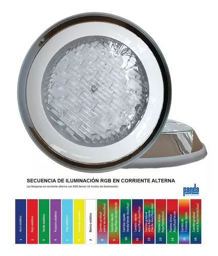 2 Lámparas Alberca Delux 7w Color + 2 Cajas + Transformador 100w