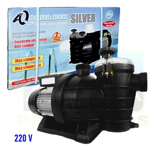 Filtro 19 Y Bomba Silver 1 Hp Para Alberca + Kit Empotrable