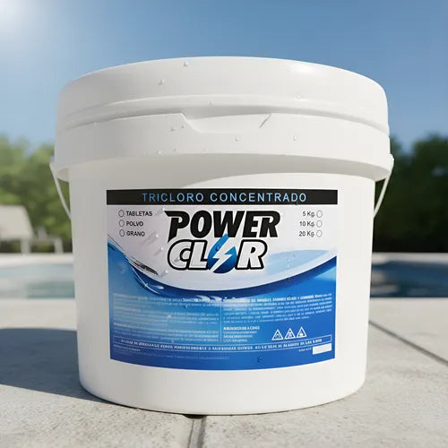 Cloro Tableta Powerclor Tricloro Para Alberca 5 Kg