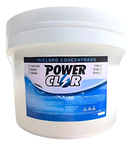Cloro Tableta Powerclor Tricloro Para Alberca 5 Kg