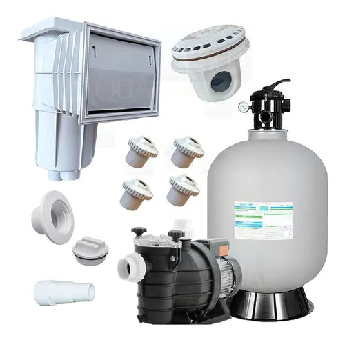 Kit Empotrable Para Alberca + Filtro 16 + Bomba Silver 1 Hp
