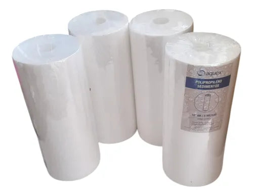 Paquete De 4 Cartuchos Sedimentos Polyspun 4.5x10 5 Micras