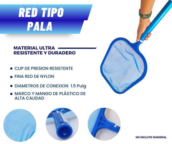 Red Tipo Bolsa y Tipo Pala Para Alberca Saca Hojas Piscina