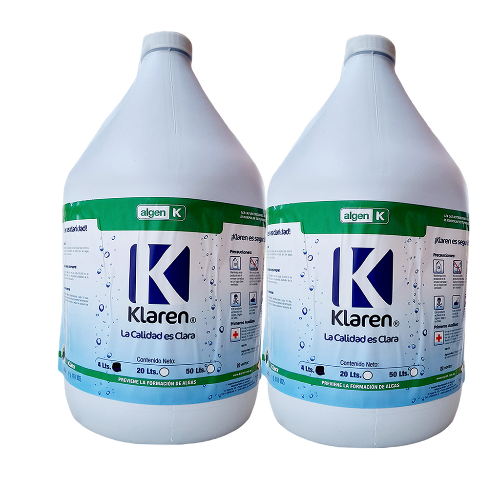 2 Algen Klaren 4 Lts Alguicida Para Alberca