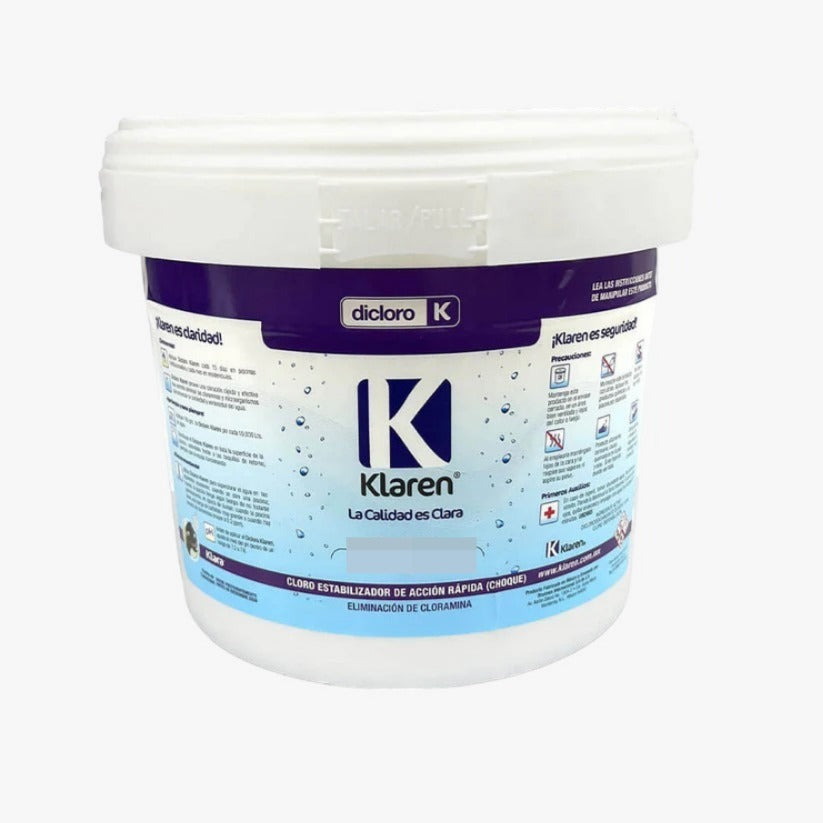Dicloro Klaren Presentación De 10 Kg Para Albercas