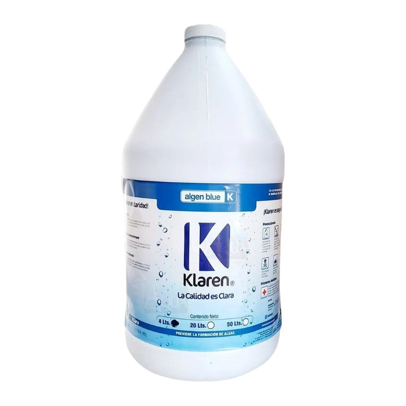 Alguicida Para Alberca Algen Blue Klaren De 4 Litros / Lts