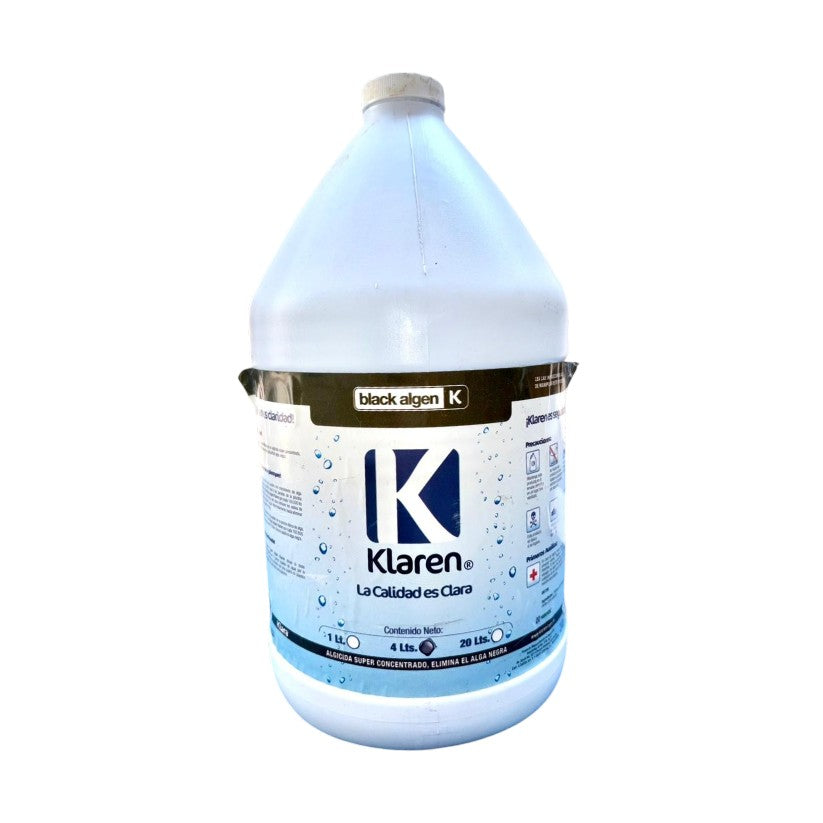Black Algen 4 Lt Klaren Alberca Algicida Elimina Alga Negras