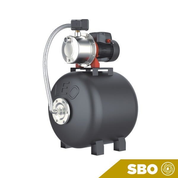 SISTEMA DE PRESION ARMADO LEO CON BOMBA JET AISI 304 0.6 HP Y TANQUE DE 50 LITROS