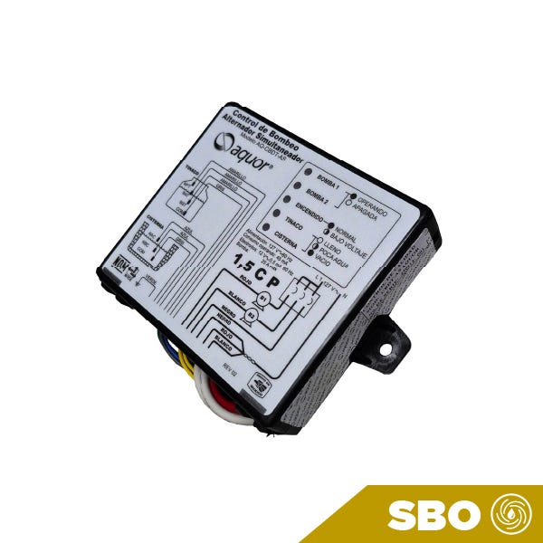 CONTROL DE BOMBEO DUPLEX 115V 25AMP 1.5 HP MAX ALTERNADOR/SIMULTANEADOR