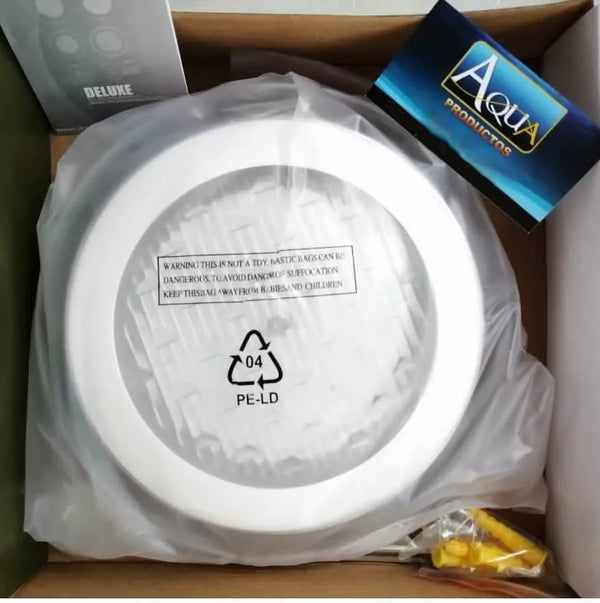 2 Lámpara Alberca Delux 7w Led Color Rgb+ Transformador 100w