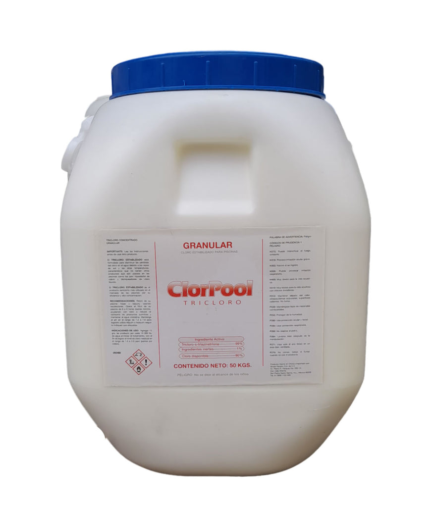 Tricloro Granulado Alta Concentración 50 Kg Alberca Cloro Clorpool