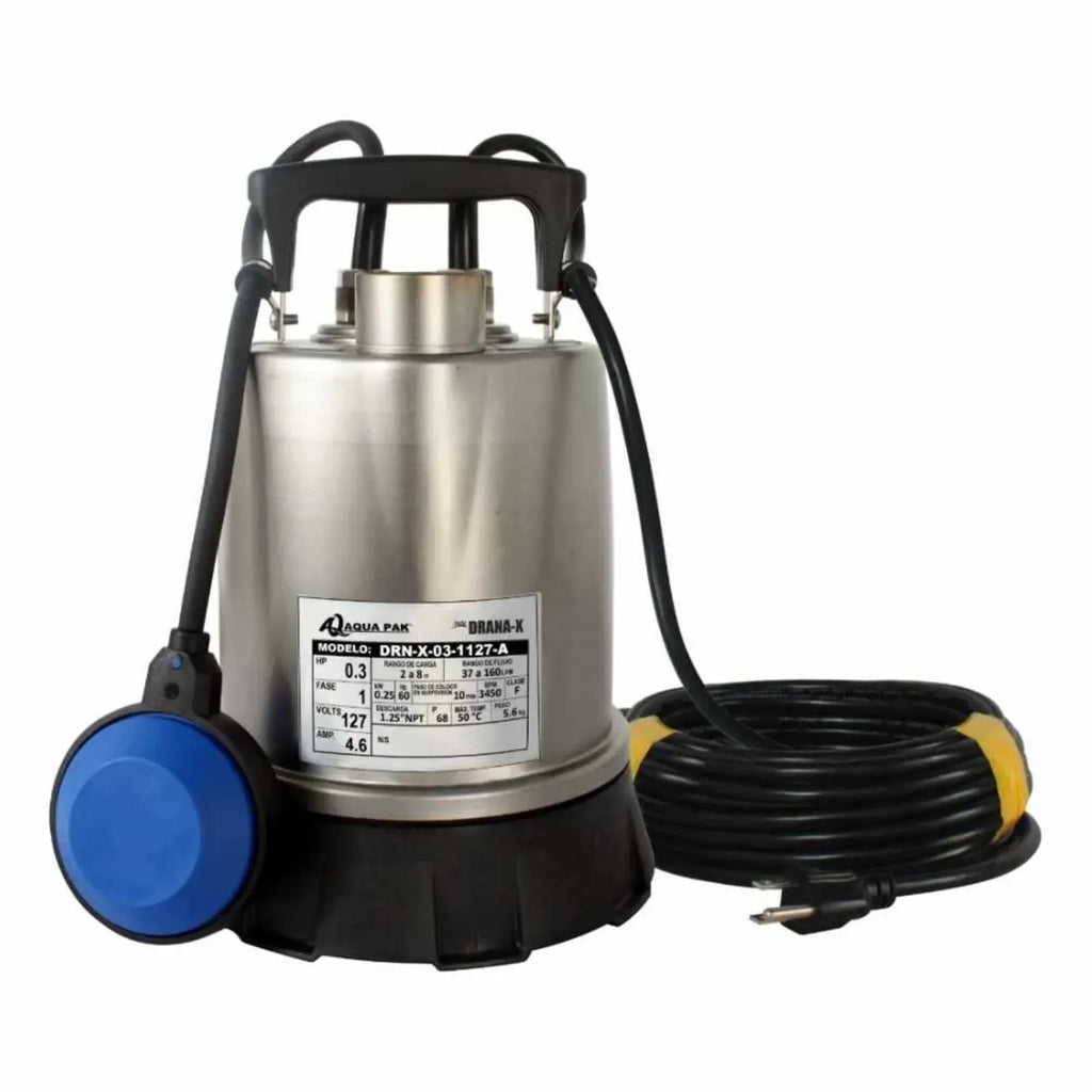 Motobomba sumergible para achique AQUA PAK DRANA-X