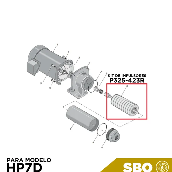 KIT DE IMPULSORES HP7D 12ETAPAS