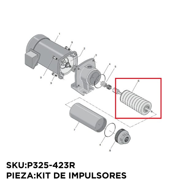 KIT DE IMPULSORES HP7D 12ETAPAS