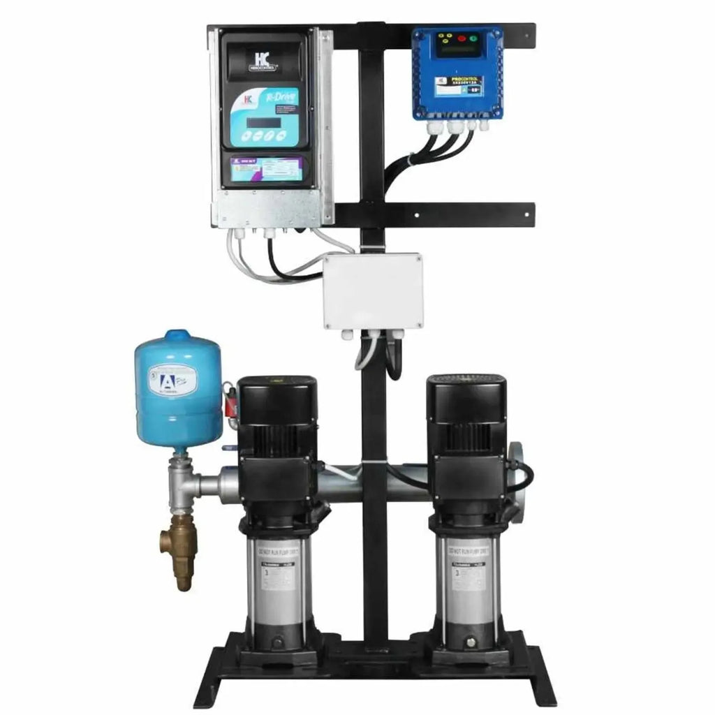 Presurizador múltiple de presión constante HIDROCONTROL Dúplex con bombas JOB, R-DRIVE y PROCONTROL