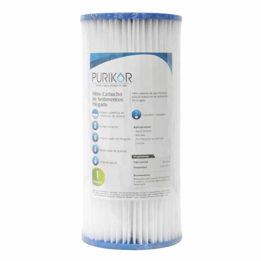 Filtro de cartucho plegable (PL) PURIKOR Filtros cartucho plegable para sedimentos