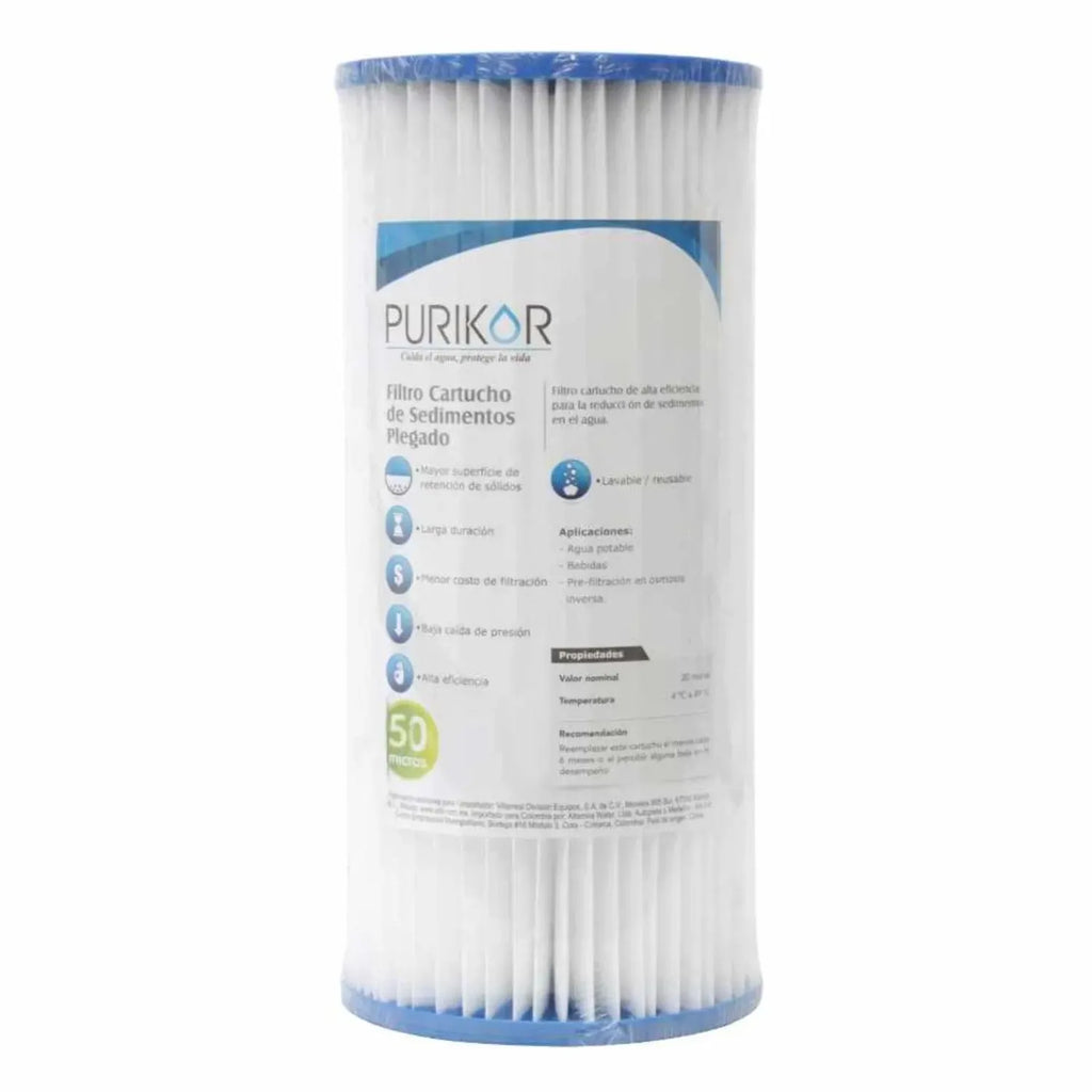 Filtro de cartucho plegable (PL) PURIKOR Filtros cartucho plegable para sedimentos