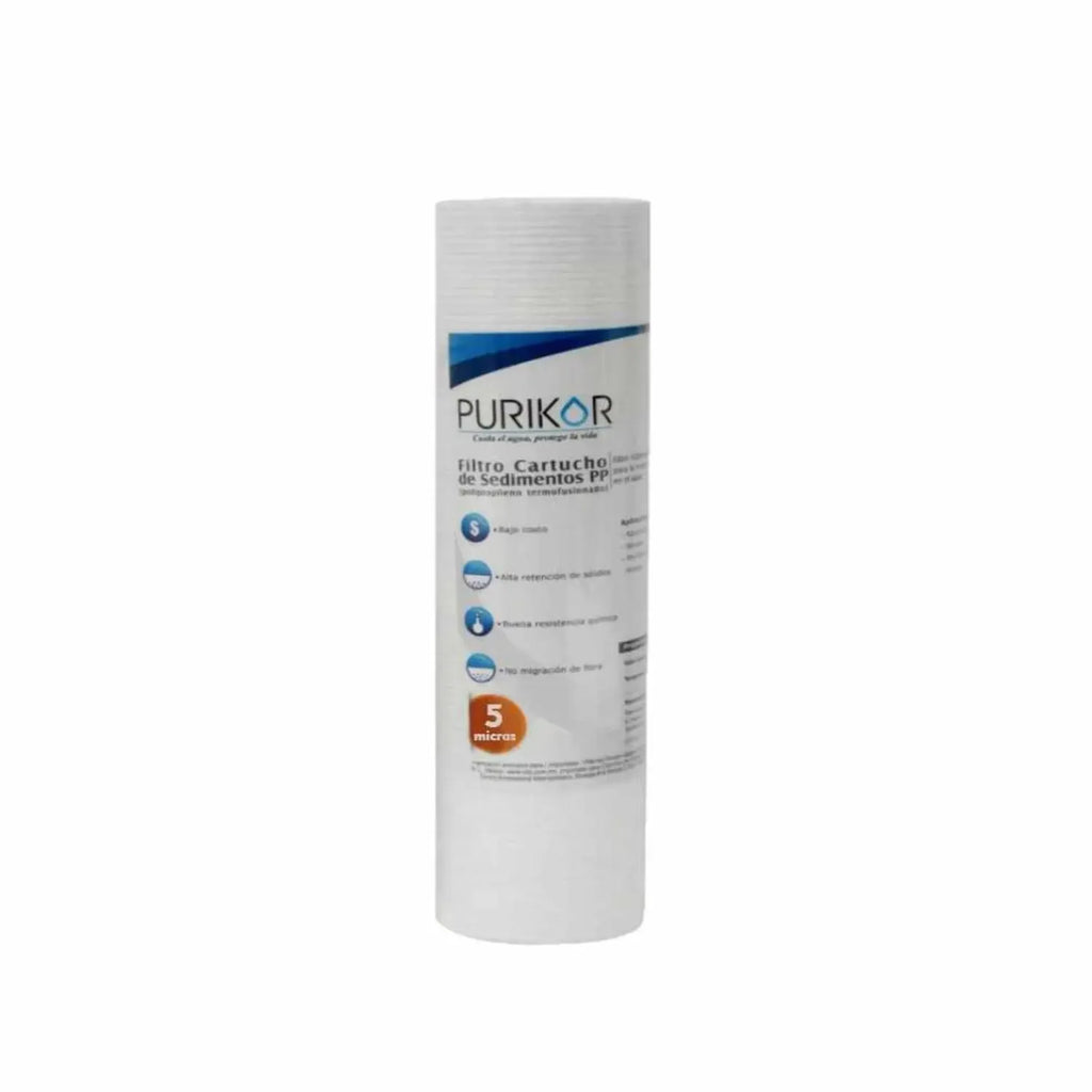Filtro cartucho de polipropileno termofusionado PURIKOR Filtros cartucho de polipropileno termofusionado