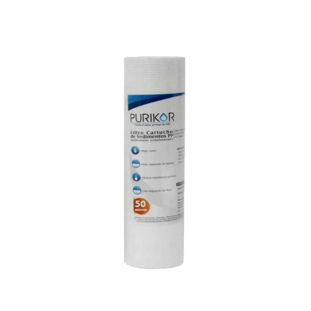 Filtro cartucho de polipropileno termofusionado PURIKOR Filtros cartucho de polipropileno termofusionado