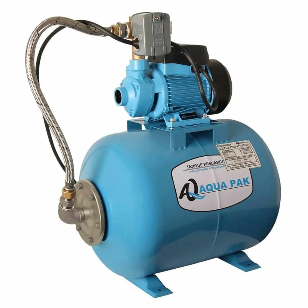Presurizador individual de velocidad constante AQUA PAK Bomba AQUA PAK con tanque AQ horizontal membrana