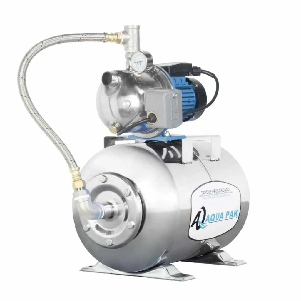 Presurizador individual de velocidad constante AQUA PAK Bomba AQUA PAK con tanque AQ acero inoxidable