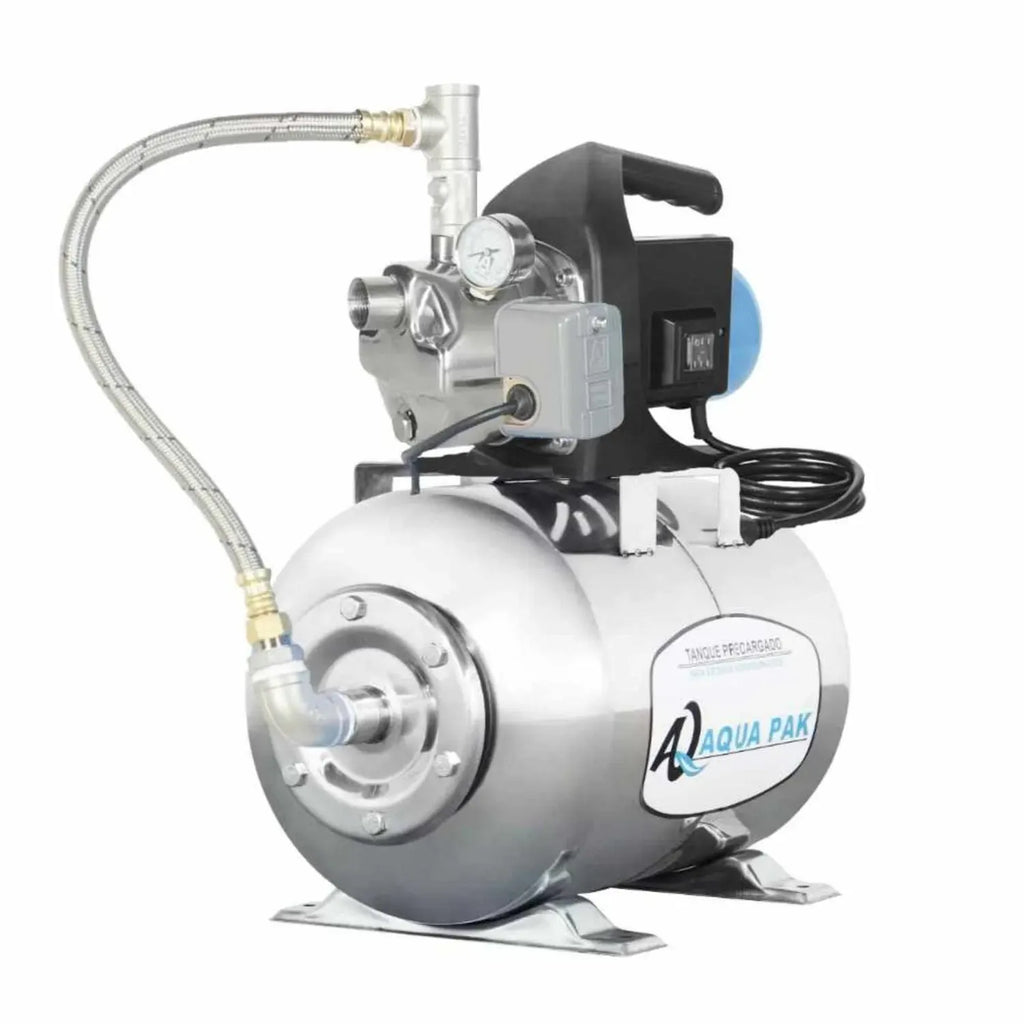 Presurizador individual de velocidad constante AQUA PAK Bomba AQUA PAK con tanque AQ acero inoxidable
